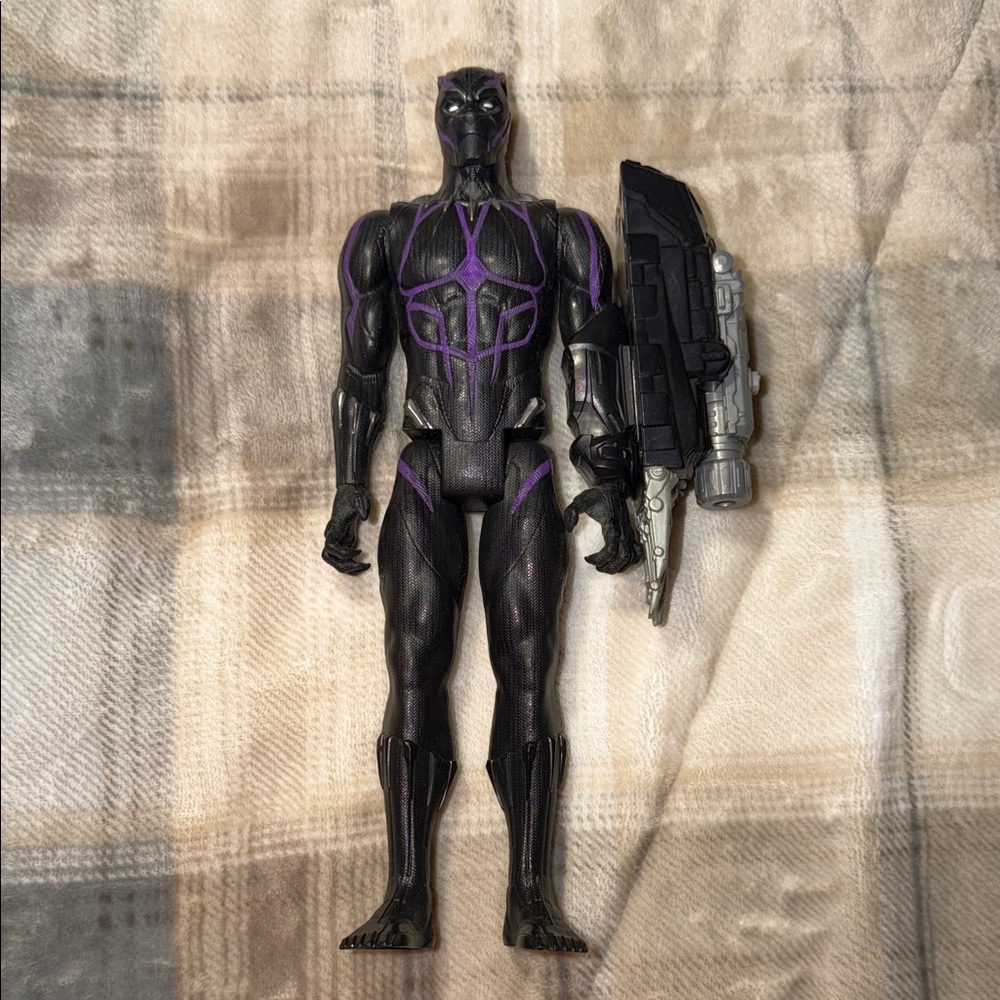 Marvel Action Figure with Purple and Black Armor